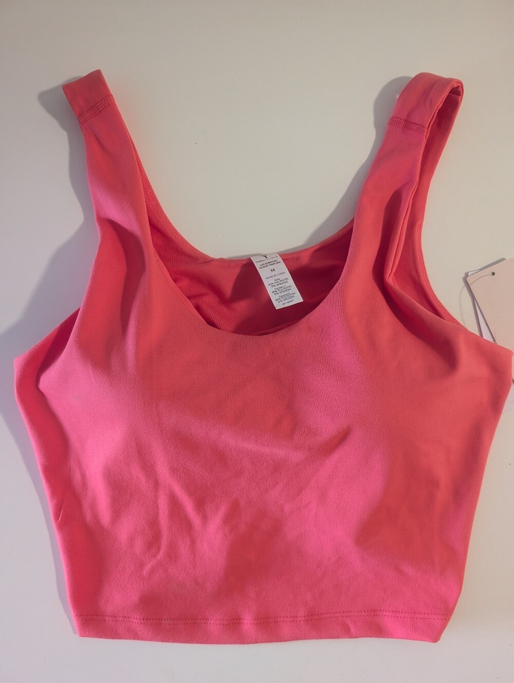 NWT Yogalicious Coral Pink Yoga Crop Top